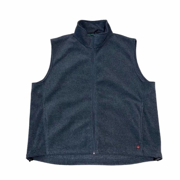 Woolrich Fleece Vest Full Zip Up Sleeveless Outdoor Gray size XLarge - Picture 1 of 9